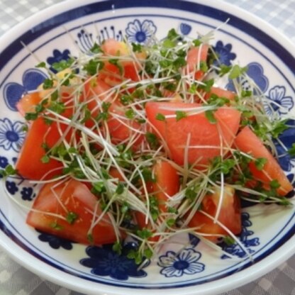 ♪ブロッコリースプラウトは肝臓にいいんですね♪これからもっと食べることにします！さっぱりして、とても美味しかったです♪ごちそうさまでした(๑^᎑^๑)